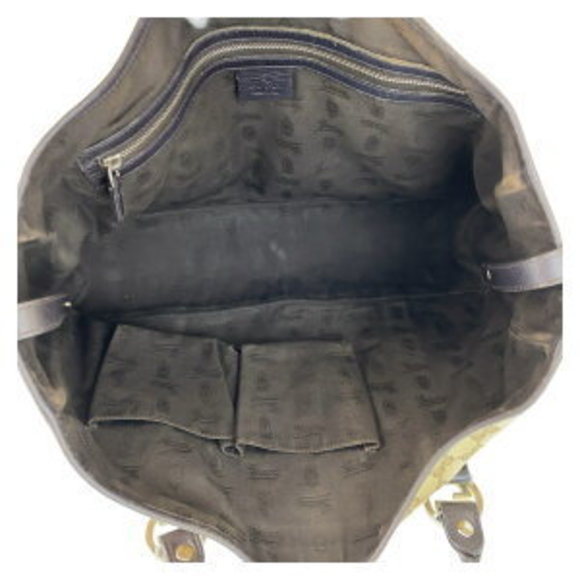 GUCCI Beige Brown GG Tote Bag - Picture 3 of 9